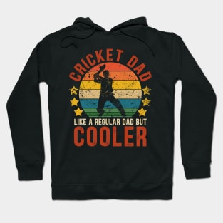 Cricket Dad Funny Vintage Cricket Father's Day Gift Hoodie